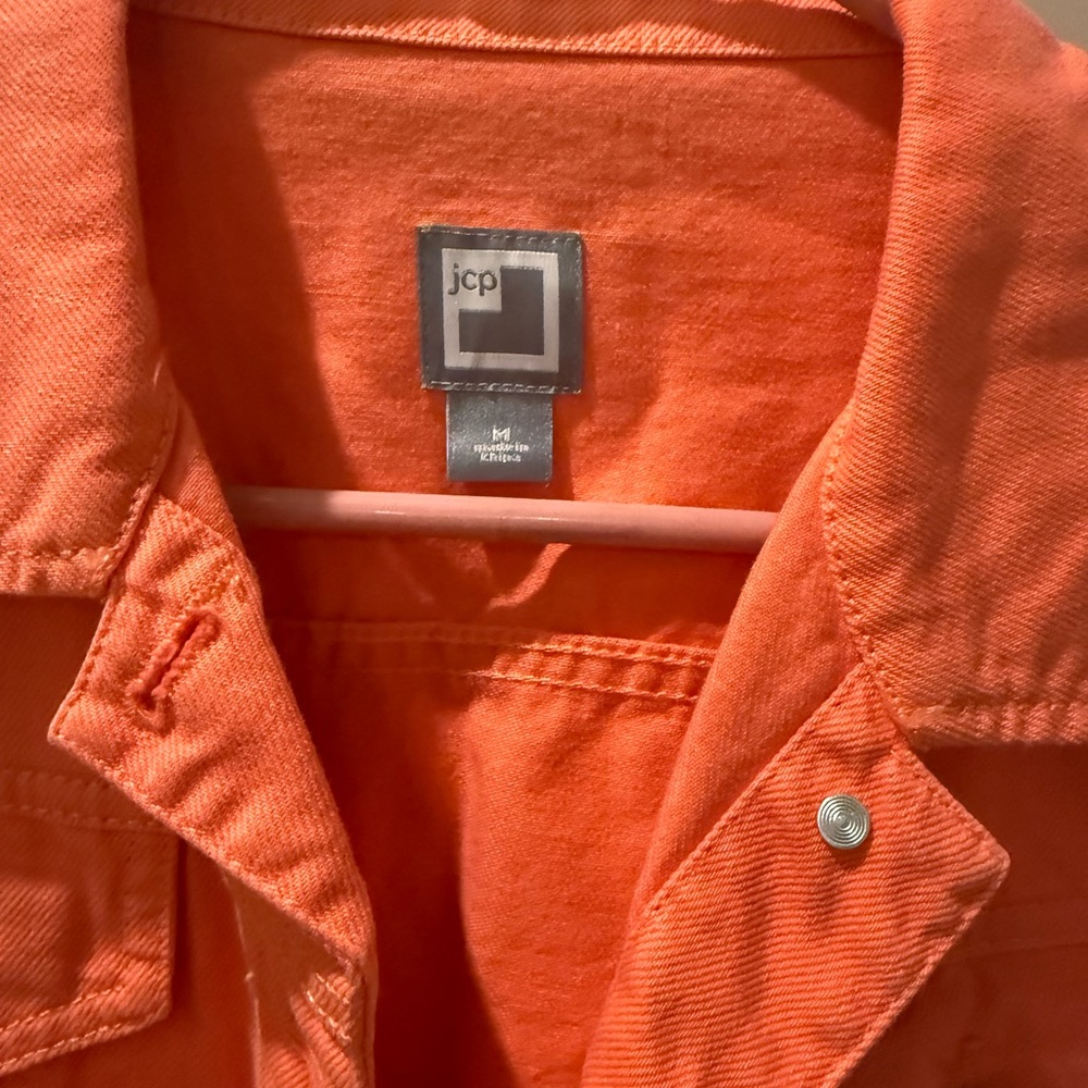 Orange Denim Jacket - Picture 2 of 2